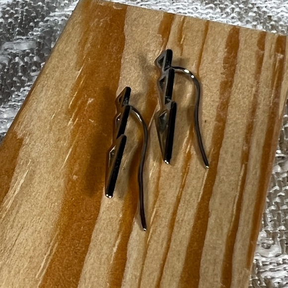 Sterling Silver Ear Climber Earrings - Picture 6 of 6